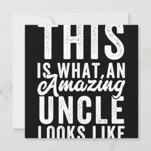 Save The Date Voici à quoi ressemble un oncle Extraordinaire