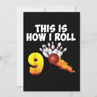 Save The Date Voici comment je roule 9 ans Joueur de Bowling 9e