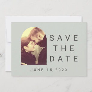 Save The Date Votre Photo Typographique Sage Blush Enregistrer L