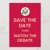 Save The Date Watch The Debate Party Invite