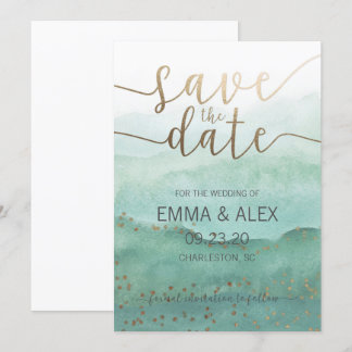 Save the Date Watercolor Invitation