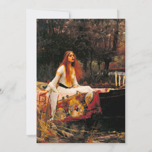Save The Date Waterhouse Lady of Shalott