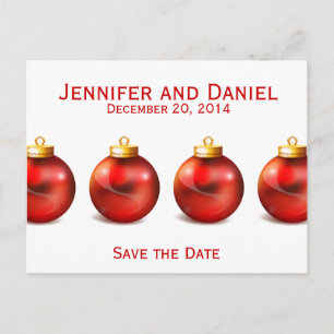 Save the Date Wedding Announcement Cards Balls