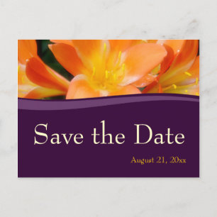 Save the Date Wedding Announcement Postcard