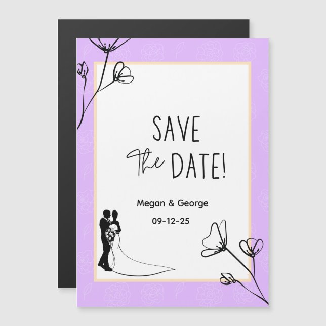 Save the Date Wedding Announcements (Front/Back)