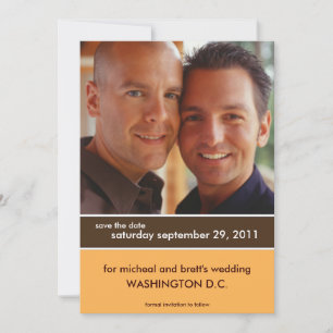 Save the Date Wedding Announcements {Colour Block}