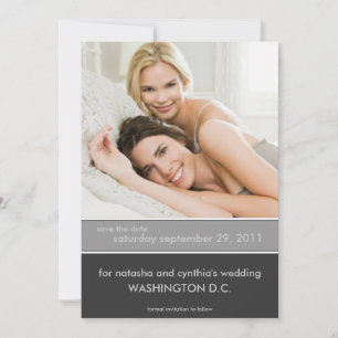 Save the Date Wedding Announcements {Colour Block}