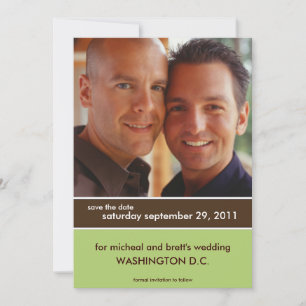 Save the Date Wedding Announcements {Colour Block}