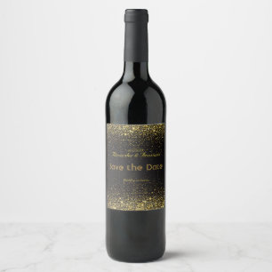 Save the Date. Wedding bottle label. Wine Label