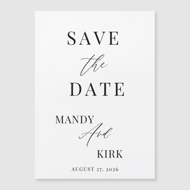  Save the Date Wedding Card Announcement  (Front)
