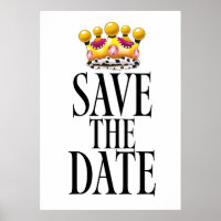Save the Date wedding crown
