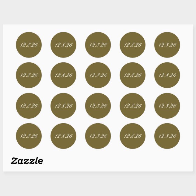 Save the Date Wedding Date Envelope Seals (Sheet)