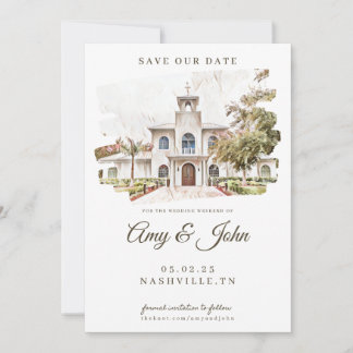 Save the Date Wedding Invitation