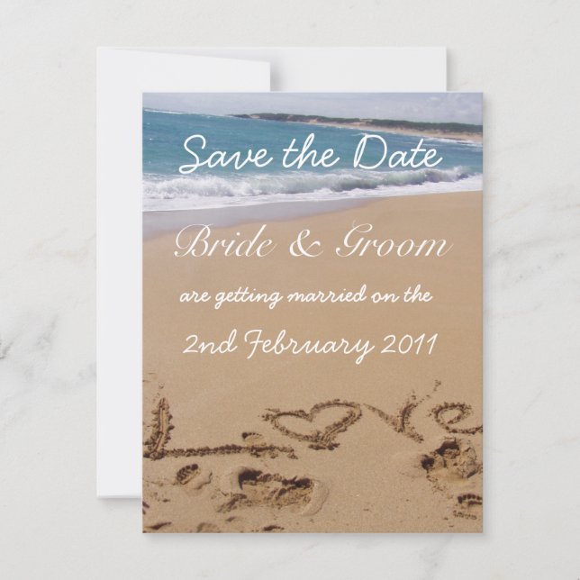 Save the Date Wedding Invitation (Front)