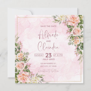 Save The Date wedding invitation
