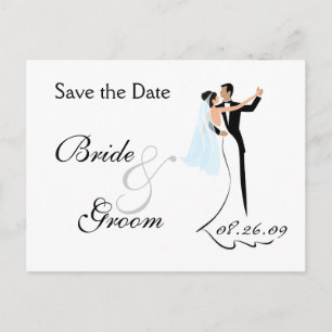 Save the Date Wedding Invitation Postcard