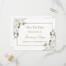 Save the date wedding invite