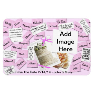 Save The Date Wedding Magnet