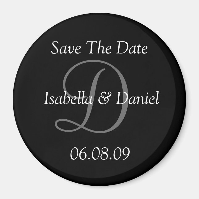 Save The Date Wedding Magnet (Front)