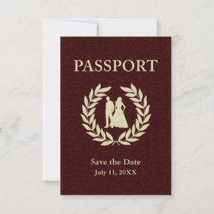 save the date wedding passport