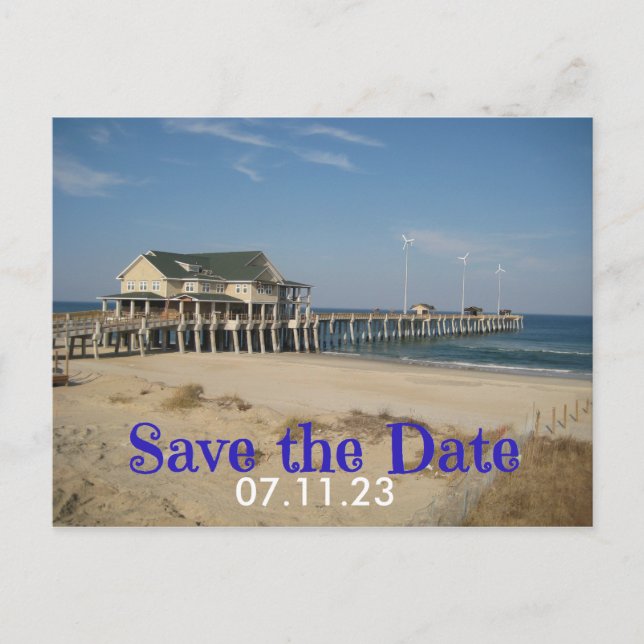 Save the Date Wedding Site Photo Post Card (Front)