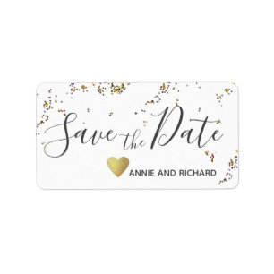 save the date wedding sticker /