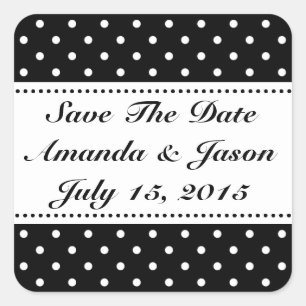 Save the date wedding stickers