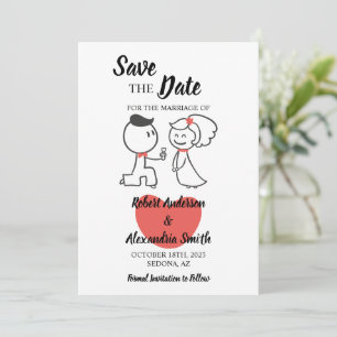 Save the Date Wedding Wedding Couple Invitation