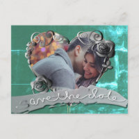 Save the Date Wedding with Heart Frame + Photo