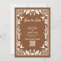 Western Country Cowboy Rustique Mariage Brown