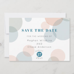 Save the Date Whimsical Pastel Confetti Dots