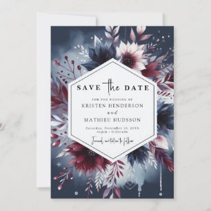 Save The Date Whimsical Printable Bourgogne