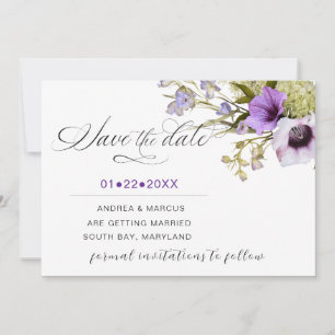 Save The Date Whispers Lavender Blossom
