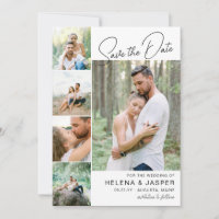 White Simple Clean 5 Photo Collage