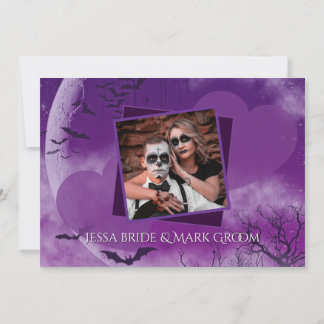 Save The Date Wicked Fun Halloween Love Moon Enregistrer la date
