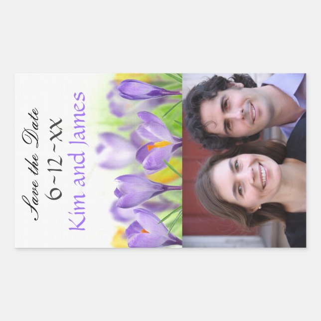 Save the Date Wine Bottles Sticker (Front)