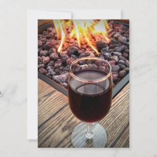 SAVE THE DATE, WINE GLASS, FIRE PIT, WEDDINGS DATE