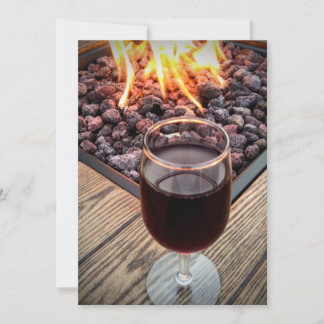SAVE THE DATE, WINE GLASS, FIRE PIT, WEDDINGS SAVE THE DATE