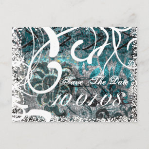 Save The Date - Winter/Fall Wedding Announcement Postcard