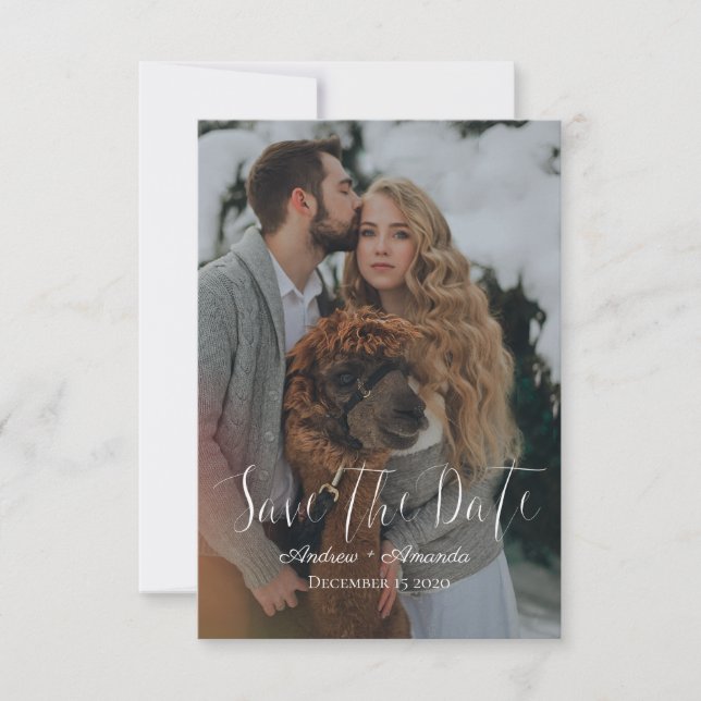 Save the Date Winter Wedding (Front)
