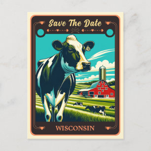 Save the Date   Wisconsin Invitation Postcard