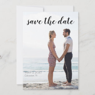 Save the date with photo invitation