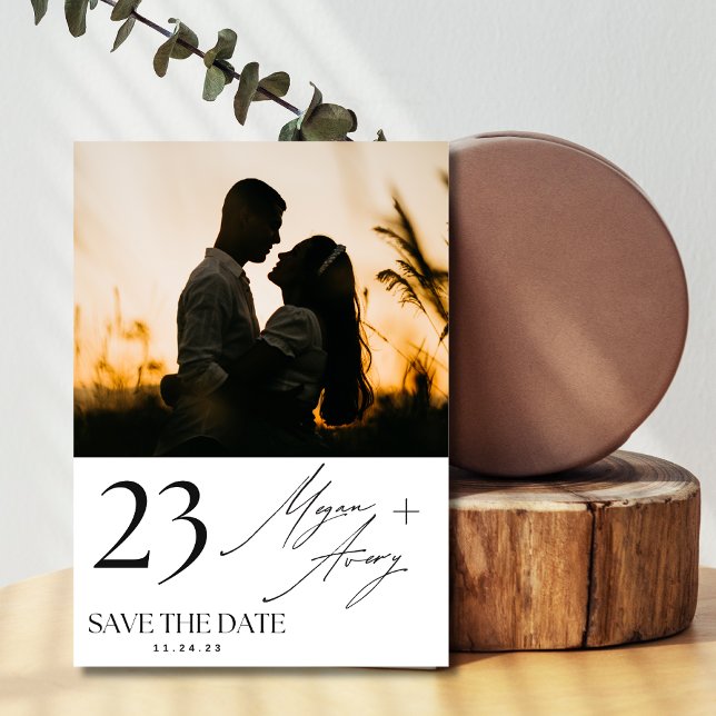 Save The Date With Photo Modern Save the date  Invitation (Creator Uploaded)
