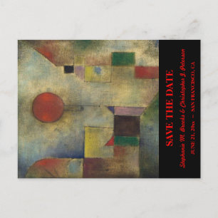 Save the Date with "Red Balloon" / Website Announcement Postcard