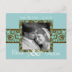 Save The Date with Your Photo Announcement Postcard