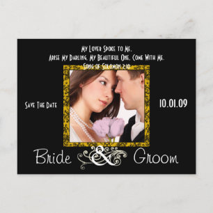 Save The Date with Your Photo Announcement Postcard