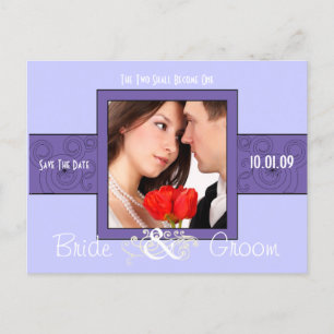 Save The Date with Your Photo Announcement Postcard