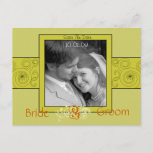 Save The Date with Your Photo Announcement Postcard
