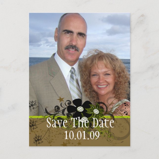 Save the Date with YOUR Photo - La... - Customized Announcement Postcard (Front)