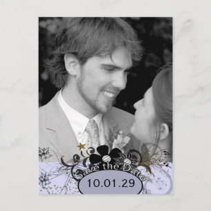 Save the Date with YOUR Photo - Lavender Announcement Postcard